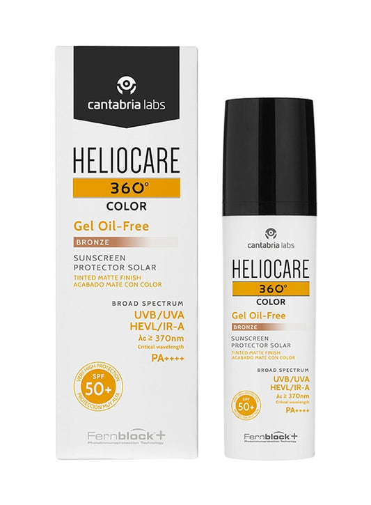 HELIOCARE 360° GEL OIL- FREE WITH TONE (BRONZE) SPF50+ | Saules aisargājošs gels taukainai ādai ar toni (BRONZE) SPF50+, 50ml
