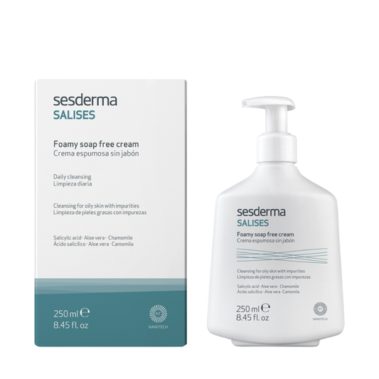 SESDERMA SALISES FOAMY SOAP FREE CREAM | Putojošs krēms bez ziepēm, 250 ml