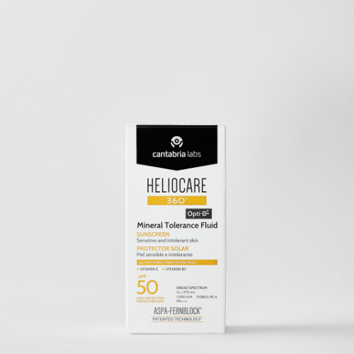 CANTABRIA LABS HELIOCARE 360° MINERAL TOLERANCE FLUID SPF50 | Saules aizsargājošs minerālais fluīds jutīgai ādai, 50 ml