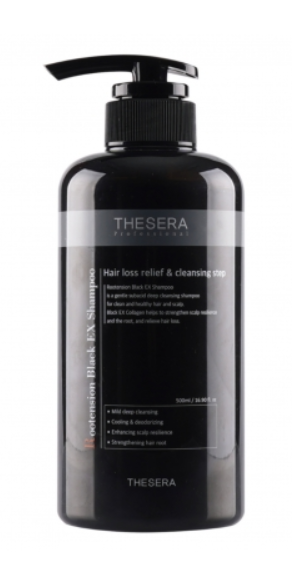 ROOTENSION BLACK EX SHAMPOO I Мощный шампунь против выпадения волос, 500 мл