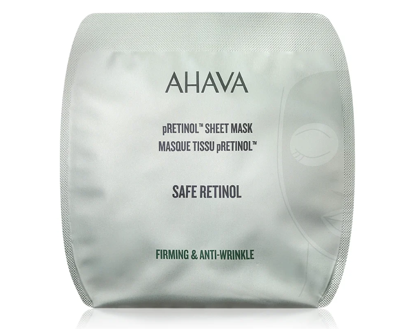 AHAVA pRETINOL FIRMING & ANTI-WRINKLE SHEET MASKA