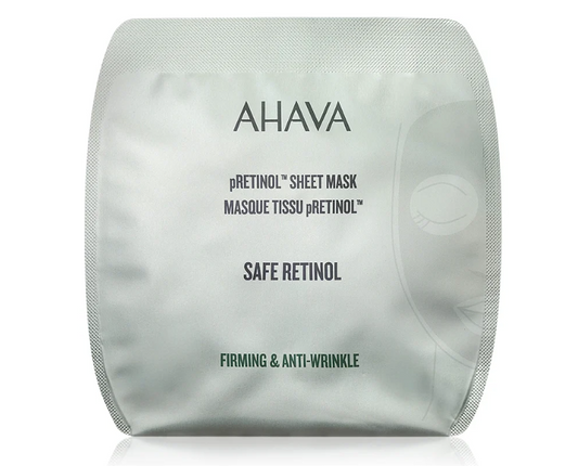 AHAVA pRETINOL FIRMING & ANTI-WRINKLE SHEET MASKA