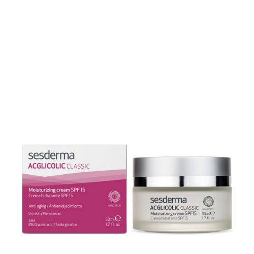 SESDERMA ACGLICOLIC CLASSIC MOISTURIZING CREAM | Mitrinošs krēms SPF15, 50 ml