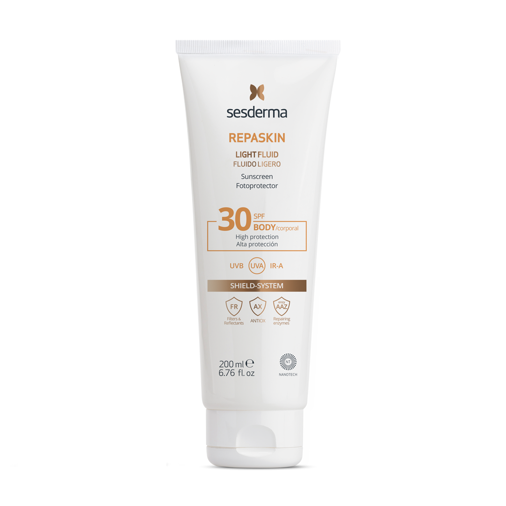 SESDERMA REPASKIN LIGHT FLUID SPF30 | Ķermeņa krēms, 200 ml