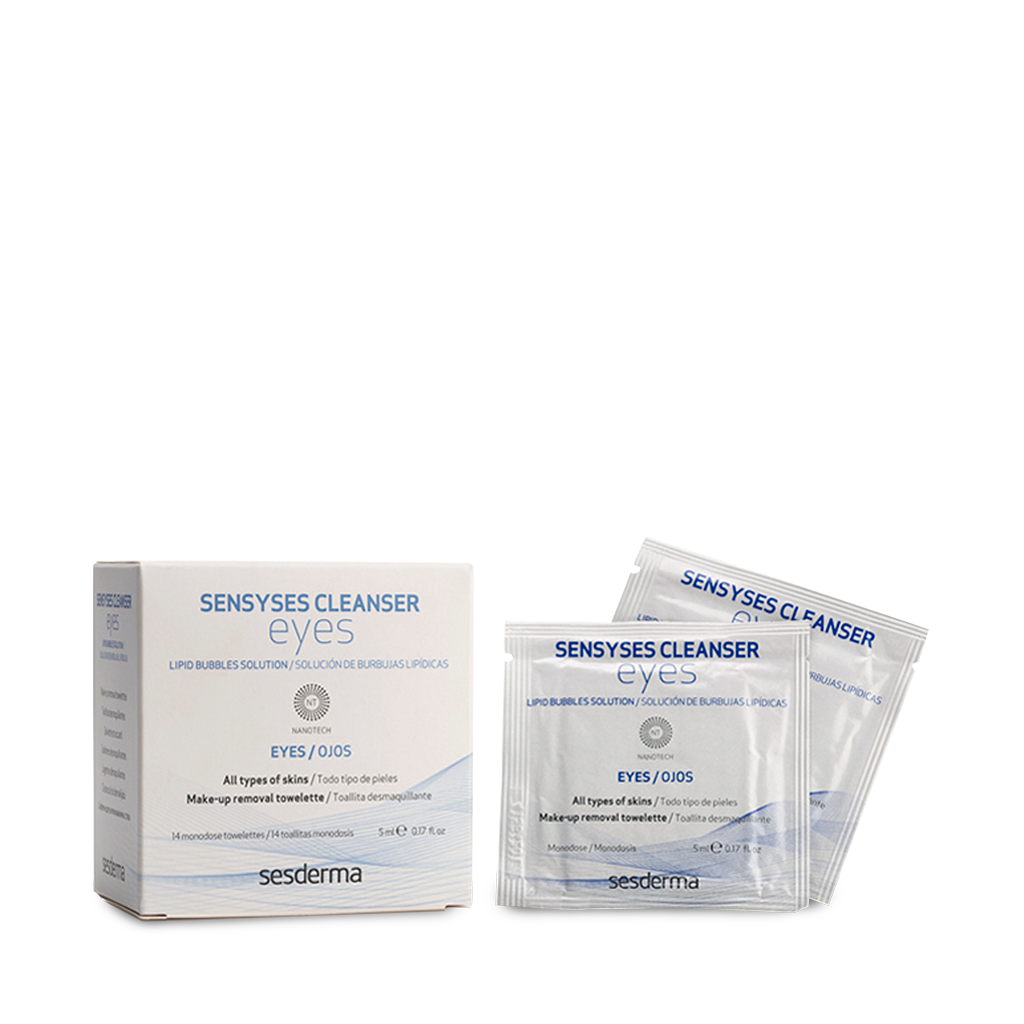 SESDERMA SENSYSES CLEANSER EYES | Acu un sejas tīrīšanas salvetes, 14 gab.