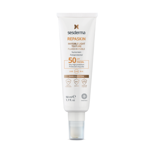 SESDERMA REPASKIN INVISIBLE LIGHT TEXTURE SPF50 | Viegls fluīds ar SPF50, 50 ml