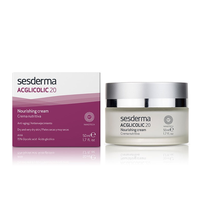 SESDERMA ACGLICOLIC 20 NOURISHING CREAM | Barojošs krēms, 50 ml