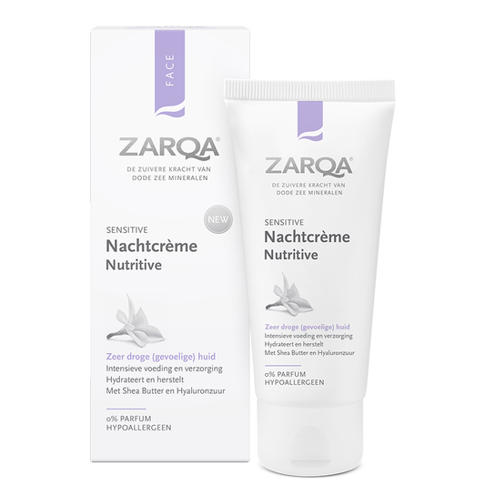 ZARQA SENSITIVE NUTRITIVE NIGHT CREAM | Barojošs nakts krems, 50 ml