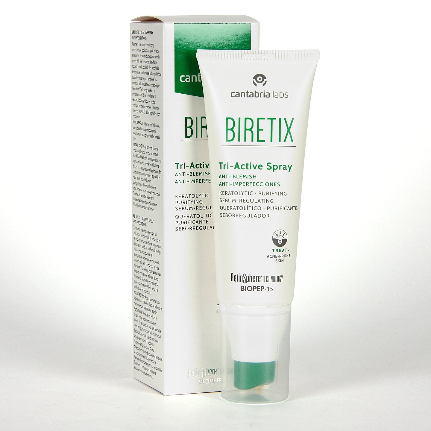 BIRETIX TRI-ACTIVE SPRAY | ķermeņa sprejs, 100 ml