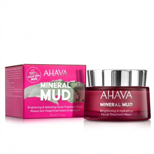 AHAVA MINERAL MUD BRIGHTENING & HYDRATING MUD MASK | sejas maska, 50ml