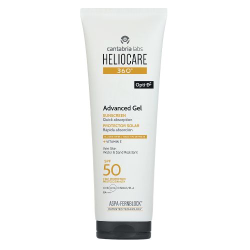 CANTABRIA LABS HELIOCARE Advanced Gel | Saules aizsarggels sejai un ķermenim SPF50, 250 ml