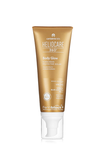 CANTABRIA LABS HELIOCARE 360 BODY GLOW SPF50+ I Saules aizsarglīdzeklis ķermenim ar zeltainu spīdumu, 100 ml