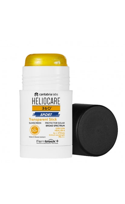 CANTABRIA LABS HELIOCARE 360 SPORT TRANSPARENT STICK SPF 50+ | Saules aizsardzība zīmuļa formātā, 25 g