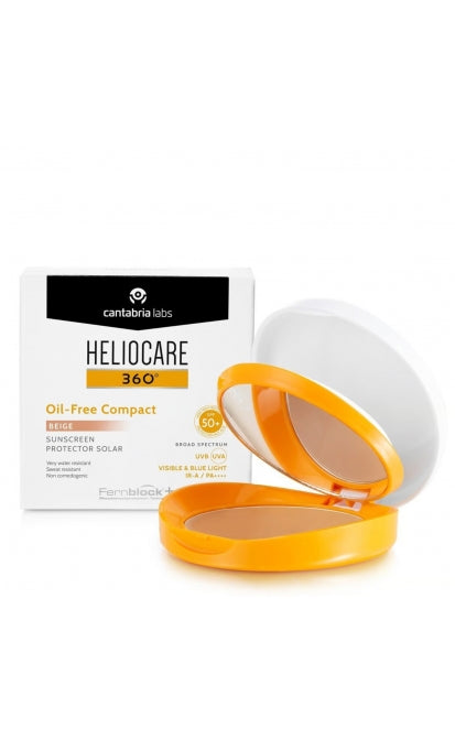 CANTABRIA LABS HELIOCARE 360 OIL-FREE COMPACT SPF50 | Saules aizsardzība kompaktūdera formā, 10 g (Beige)