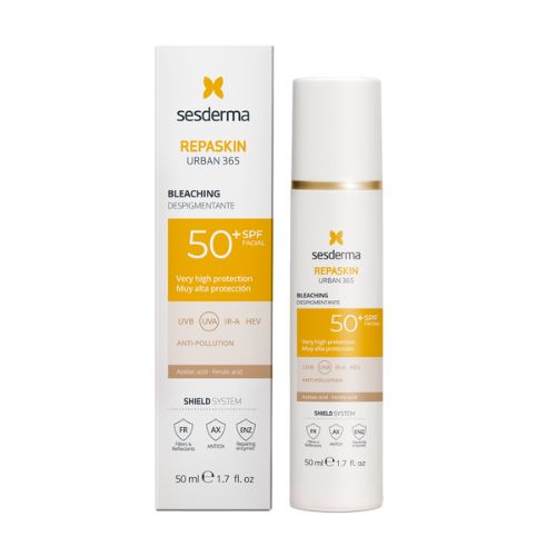 SESDERMA REPASKIN URBAN 365 Depigmenting SPF50+ 50ml | Saules aizsargkrēms pigmentācijas samazināšanai SPF50+, 50 ml
