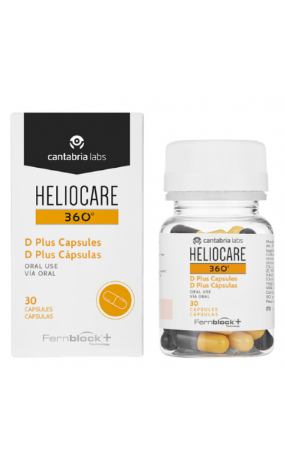 CANTABRIA LABS HELIOCARE 360 D PLUS Capsules I Uztura bagātinātājs ādai pret oksidatīvo stresu , 30 KAPSULAS