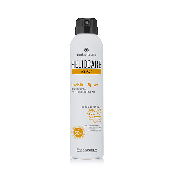 CANTABRIA LABS HELIOCARE 360° INVISIBLE SPRAY SPF50+ | Sauļošanās līdzeklis ar SPF50+, 200 ml