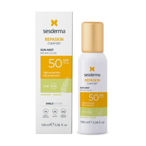 SESDERMA REPASKIN COMFORT Sun Mist Rosemary SPF50, 100ml | Saules aizsardzības aerosols ar rozmarīnu SPF50, 100 ml