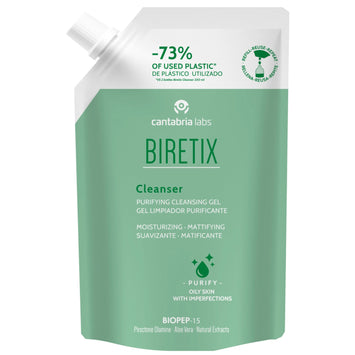 CANTABRIA LABS BIRETIX CLEANSER REFILL PACK I Sejas Attīrošā gela papildināms iepakojums, 400 ml