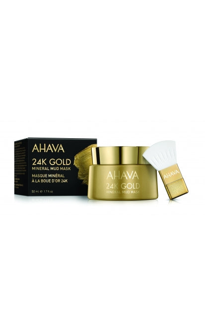 МИНЕРАЛЬНАЯ ГРЯЗЕВАЯ МАСКА AHAVA 24K GOLD MASK | Маска с 24-каратным золотом, 50мл