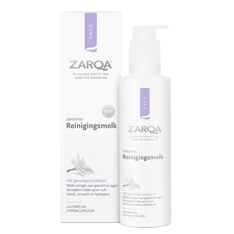 ZARQA SENSITIVE CLEANSING MILK | Attīrošs pieniņš jutīgai ādai, 200 ml