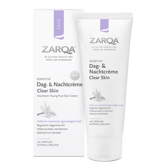 ZARQA SENSITIVE CLEAR SKIN DAY & NIGHT CREAM | Dienas un Nakts krēms problemātiskai ādai, 75 ml