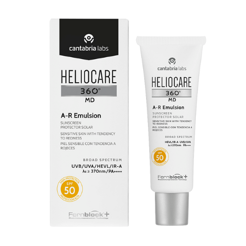 HELIOCARE 360° A-R EMULSION SPF50+ | Saules aizsargājoša emulsija jutīgai ādai, rozācijai - 50ml