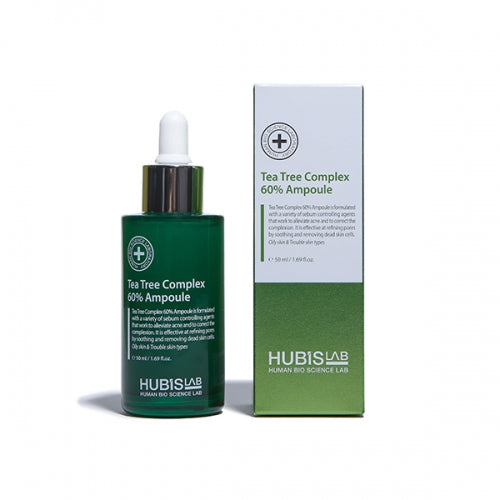 HUBISLAB Tea Tree Complex 60% Ampoule | Tējas koka kompleksa 60% ampula, 50 ml