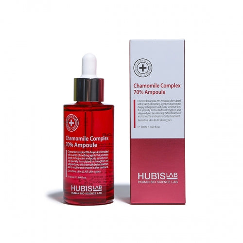 HUBISLAB Chamomile Complex 70% Ampoule | Kumelīšu kompleksa 70% ampula, 50 ml